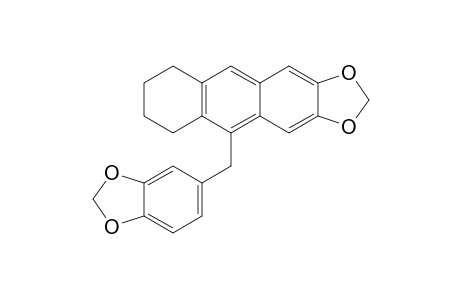 6,7-Methylenedioxy-9-(3,4-methylenedioxybenzyl)-1,2,3,4-tetrahydroanthracene