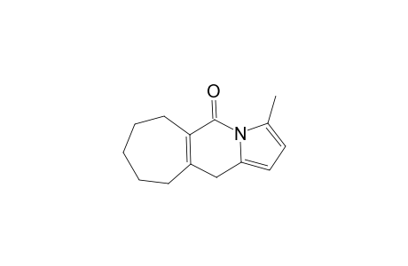3-Methyl-6,7,8,9,10,11-hexahydro-5H-cyclohepta[f]indolizin-5-one