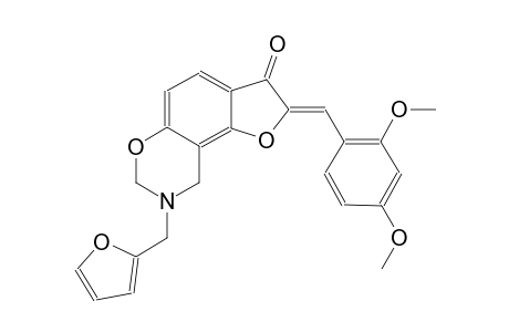 7H-furo[2,3-f][1,3]benzoxazin-3(2H)-one, 2-[(2,4-dimethoxyphenyl)methylene]-8-(2-furanylmethyl)-8,9-dihydro-, (2Z)-