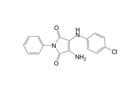 2-(p-Chlorophenyl)amino-3-amino-N-phenylmleimide