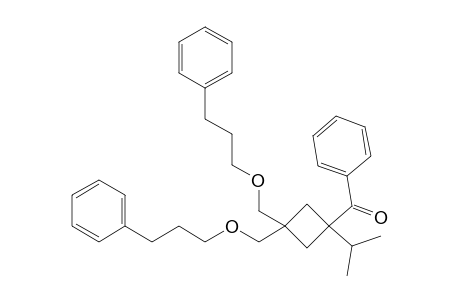 [1-Isopropyl-3,3-bis(3-phenylpropoxymethyl)cyclobutyl]phenylmethanone