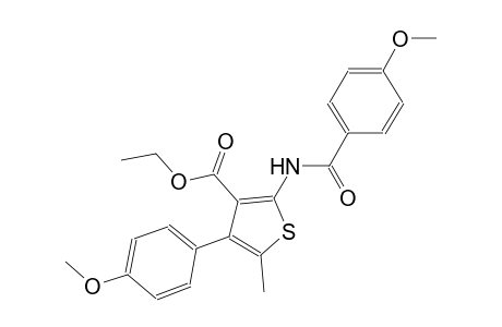 ethyl 2-[(4-methoxybenzoyl)amino]-4-(4-methoxyphenyl)-5-methyl-3-thiophenecarboxylate