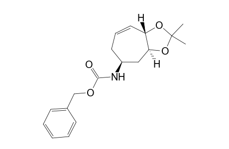 (phenylmethyl) N-[(3aS,5S,8aS)-2,2-dimethyl-4,5,6,8a-tetrahydro-3aH-cyclohepta[d][1,3]dioxol-5-yl]carbamate
