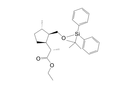 (1S,2R,3S)-2-(tert-Butyldiphenylsiloxymethyl)-1-[(1S)-1-(ethoxycarbonyl)ethyl]-3-methylcyclopentane