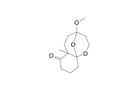 9-Methoxy-6-methyl-12,13-dioxatricyclo[7.3.1.0(1,6)]tridecan-5-one