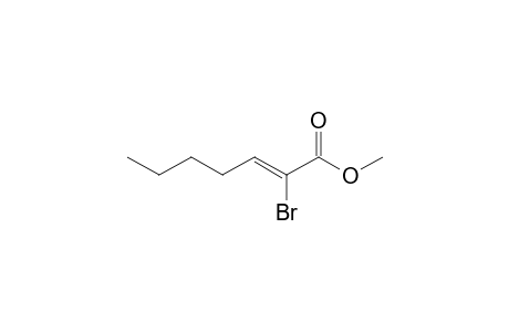 (Z)-2-bromo-2-heptenoic acid methyl ester