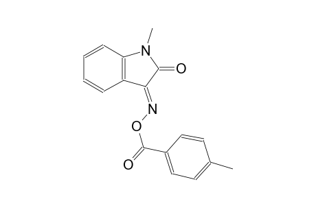 (3E)-1-methyl-1H-indole-2,3-dione 3-[O-(4-methylbenzoyl)oxime]