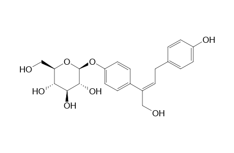 4-[(1E)-1-(Hydroxymethyl)-3-(4-hydroxyphenyl)prop-1-en-1-yl]phenyl-beta-D-glucopyranoside