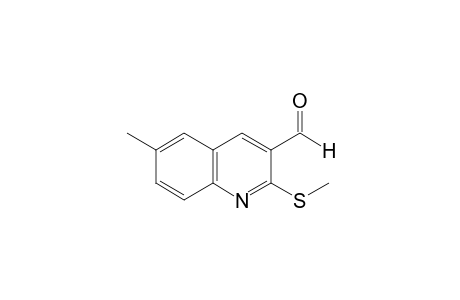 6-methyl-2-(methylthio)-3-quinolinecarboxaldehyde