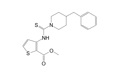 2-thiophenecarboxylic acid, 3-[[[4-(phenylmethyl)-1-piperidinyl]carbonothioyl]amino]-, methyl ester