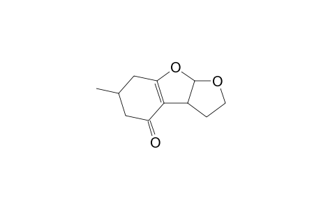 2,3,4,5,6,7-Hexahydro-6-methyl-3H,3aH-furo[2,3-b]benzofuran-4-one