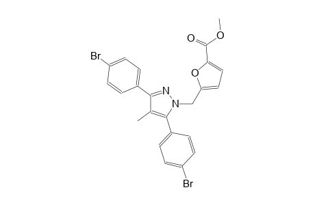 methyl 5-{[3,5-bis(4-bromophenyl)-4-methyl-1H-pyrazol-1-yl]methyl}-2-furoate