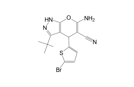 6-amino-4-(5-bromo-2-thienyl)-3-tert-butyl-1,4-dihydropyrano[2,3-c]pyrazole-5-carbonitrile