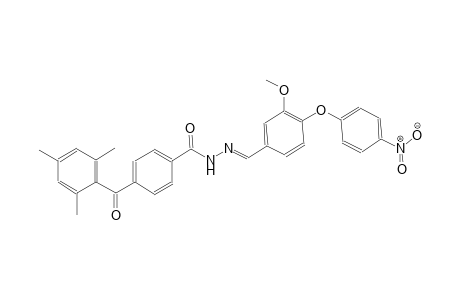 4-(mesitylcarbonyl)-N'-{(E)-[3-methoxy-4-(4-nitrophenoxy)phenyl]methylidene}benzohydrazide