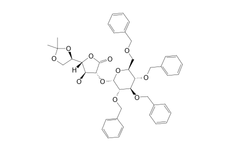 2-O-(2,3,4,6-TETRA-O-BENZYL-ALPHA-D-GLUCOPYRANOSYL)-5,6-O-ISOPROPYLIDENE-D-GALACTONO-1,4-LACTONE