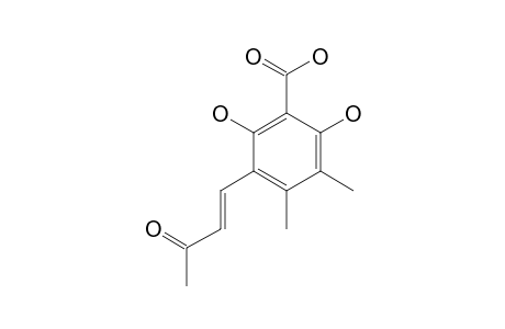 2,6-DIHYDROXY-4,5-DIMETHYL-3-(3-OXO-1-BUTENYL)-BENZOIC-ACID