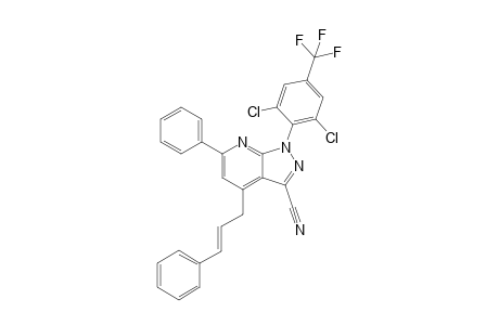 4-[(Cinnamyl)methyl]-1-[2',6'-dichloro-4'-(trifluoromethyl)phenyl]-6-phenyl-1H-pyrazolo[3,4-b]pyridine-3-carbonitrile