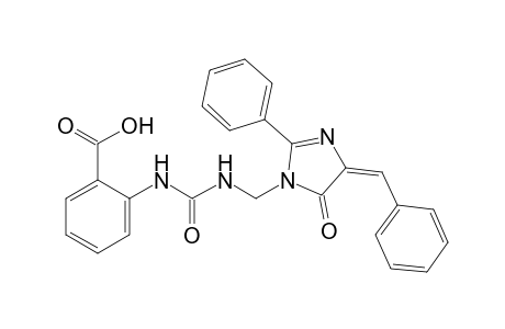 2-[[(4E)-4-benzal-5-keto-2-phenyl-2-imidazolin-1-yl]methylcarbamoylamino]benzoic acid