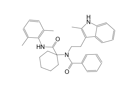 benzamide, N-[1-[[(2,6-dimethylphenyl)amino]carbonyl]cyclohexyl]-N-[2-(2-methyl-1H-indol-3-yl)ethyl]-