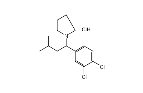 1-(3,4-DICHLORO-alpha-ISOBUTYLBENZYL)PYRROLIDINE, HYDROCHLORIDE