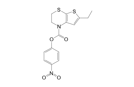 (4'-Nitrophenyl) 6-ethyl-2,3-dihydro-1H-thieno[2,3-b]-[1,4]thiazine-1-carboxylate