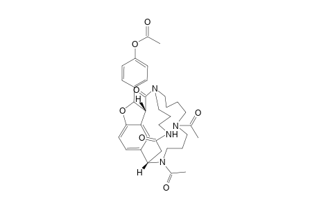 4H-1,16-Etheno-5,15-(propaniminoethano)furo[3,4-l][1,5,10]triazacyclohexadecine-4,21-dione, 10,14-diacetyl-3-[4-(acetyloxy)phenyl]-3,3a,6,7,8,9,10,11,12,13,14,15-dodecahydro-, [3R-(3R*,3aR*,15S*)]-