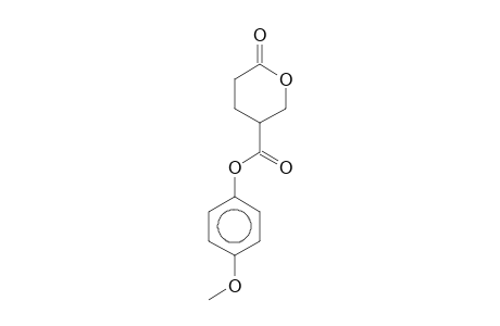 6-Oxotetrahydropyran-3-carboxylic acid, 4-methoxyphenyl ester