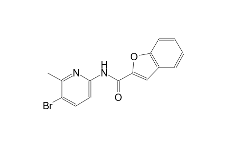 N-(5-bromo-6-methyl-2-pyridinyl)-1-benzofuran-2-carboxamide