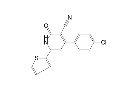 4-(4-chlorophenyl)-2-oxo-6-(2-thienyl)-1,2-dihydro-3-pyridinecarbonitrile
