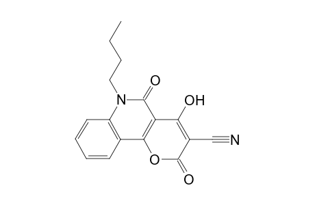 6-Butyl-4-hydroxy-2,5-dioxo-2H-pyrano[3,2-c]quinoline-3(6H)-carbonitrile