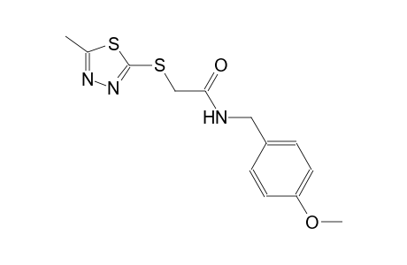 N-(4-methoxybenzyl)-2-[(5-methyl-1,3,4-thiadiazol-2-yl)sulfanyl]acetamide