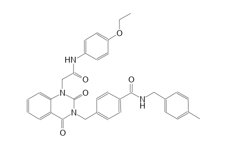 4-[(1-[2-(4-ethoxyanilino)-2-oxoethyl]-2,4-dioxo-1,4-dihydro-3(2H)-quinazolinyl)methyl]-N-(4-methylbenzyl)benzamide