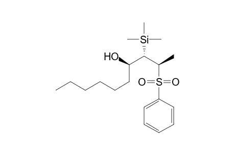 2R*,3S*,4R*-2-(Phenylsulfonyl)-3-(trimethylsilyl)decan-4-ol