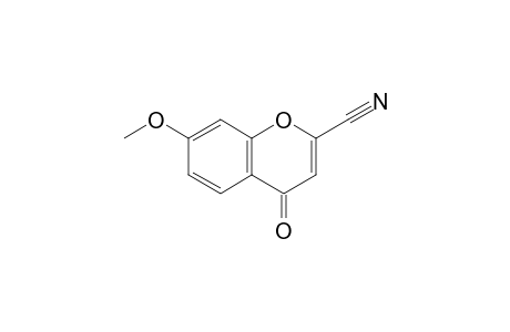 4-keto-7-methoxy-chromene-2-carbonitrile