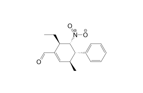 (3S,4S,5S,6R)-6-ethyl-3-methyl-5-nitro-4-phenylcyclohex-1-enecarbaldehyde