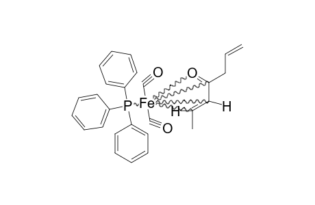 ETA(4)-(E)-[CH3-CH=CHCOCH2CH=CH2]-FE(CO)2PPH3