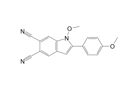 1-Methoxy-2-(4-methoxyphenyl)-1H-indole-5,6-dicarbonitrile