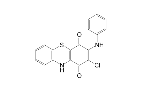 1H-Phenothiazine-1,4(10H)-dione, 2-chloro-3-(phenylamino)-