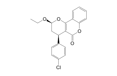 CIS-3,4-DIHYDRO-2-ETHOXY-4-(PARA-CHLOROPHENYL)-2H,5H-PYRANO-[3,2-C]-[1]-BENZOPYRAN-5-ONE