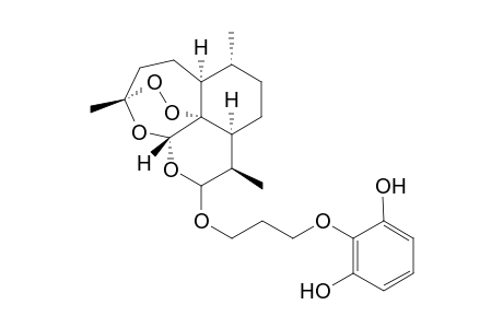 10-[3-(1',3'-dihydroxyphen-2'-yloxy)propoxy]artemisinin