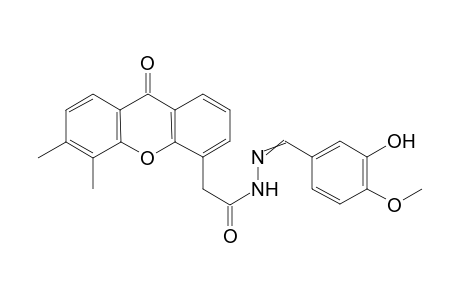 N'-(3-hydroxy-4-methoxybenzyl)-2-(5,6-dimethylxanthone-4-yl)acetylhydrazine