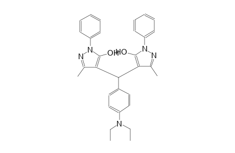4-[[4-(diethylamino)phenyl](5-hydroxy-3-methyl-1-phenyl-1H-pyrazol-4-yl)methyl]-3-methyl-1-phenyl-1H-pyrazol-5-ol