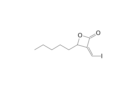 (3Z)-3-(iodanylmethylidene)-4-pentyl-oxetan-2-one