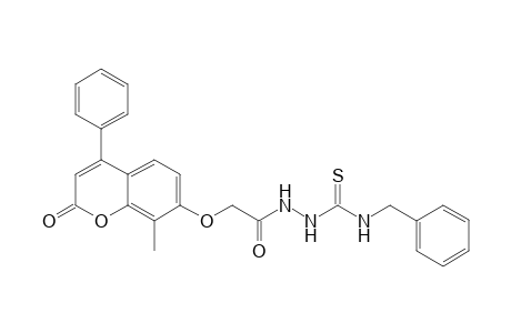 N-Benzyl-N1((8-methyl-4-phenyl-2H-benzopyran-2-one-7-yloxy)acetyl)-thiosemicarbazide