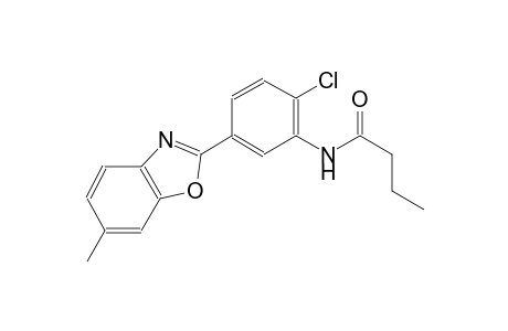 butanamide, N-[2-chloro-5-(6-methyl-2-benzoxazolyl)phenyl]-
