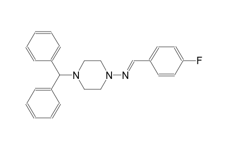 N-(4-benzhydryl-1-piperazinyl)-N-[(E)-(4-fluorophenyl)methylidene]amine