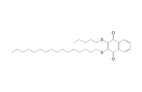 2-(Hexadecylsulfanyl)-3-(pentylsulfanyl)-1,4-naphthoquinone