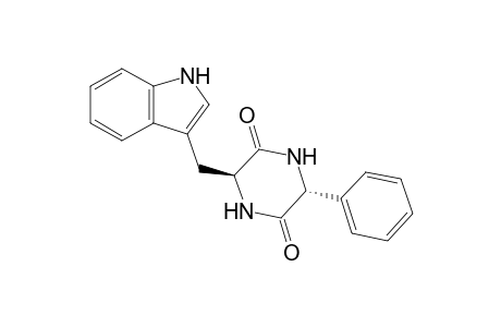 (3S,6R)-3-(1H-indol-3-ylmethyl)-6-phenylpiperazine-2,5-dione