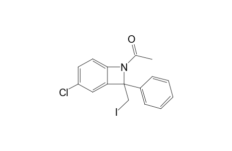 8-Iodomethyl-3-chloro-8-phenyl-7-acetylbicyclo[4.2.0]-7-azaoct-1,3,5-triene