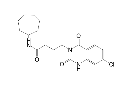 4-(7-chloro-2,4-dioxo-1,4-dihydro-3(2H)-quinazolinyl)-N-cycloheptylbutanamide